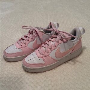Nike Pink and White Sneakers - 4Y or 6 women’s